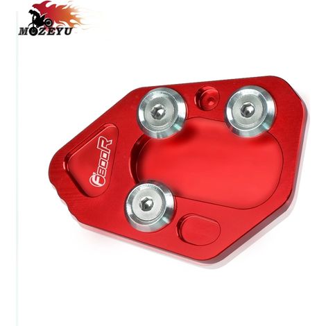 (Rouge) Béquille latérale de moto F 800R F800 R, compatible avec BMW F800R 2009-2015 maxpower (1/4)