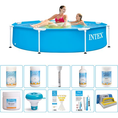 Intex Piscine Tubulaire Ronde - 244x51 cm - 11-pièces  S43249 (1/5)