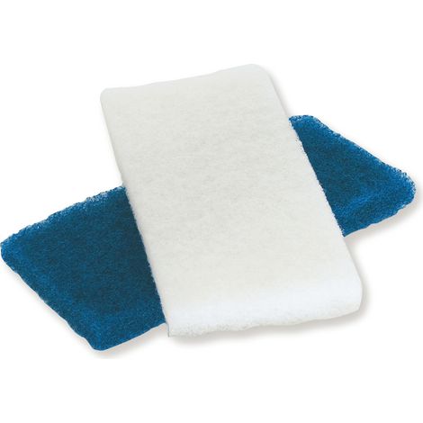 Lot de 3 tampons abrasifs de rechange – Bleu (plus agressif) – Compatibles avec platoirs à nettoyage velcro – Pour finition joints époxy (1/2)
