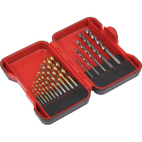 Sealey HSS/Masonry Drill Bit Set 17pc AK3717TCM
