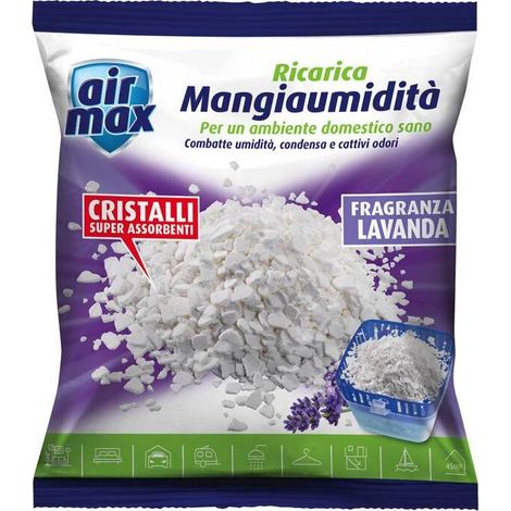 12 x AIRMAX ASSORBIUMIDITA RICAR SALI LAVANDA 450 G