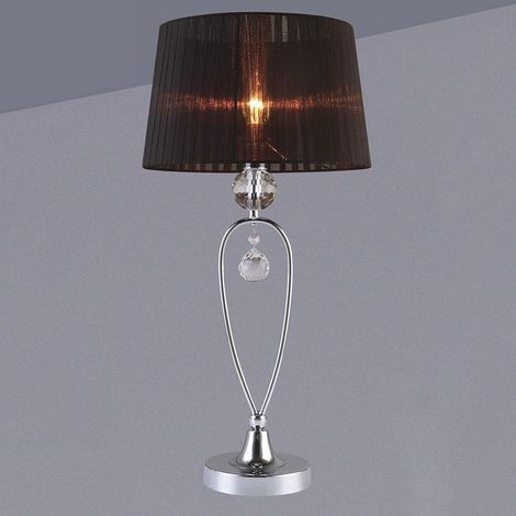 Lámpara de mesa Vivien 1 E14 negra italux MTM1637-1BL