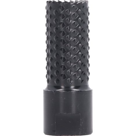 Fraise rotative M10, finition polie noire, pour le perçage et la sculpture du bois, compatible avec meuleuse d'angle, 20 mm / 0,8 pouce (1/5)