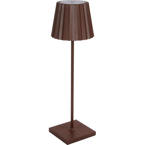Lampe Portable LITTA Round IP54 Touch dimming LED SMD 2.20W 200lm(150lm) CRI80 3000K 45º microUSB Marron rouille (1/5)