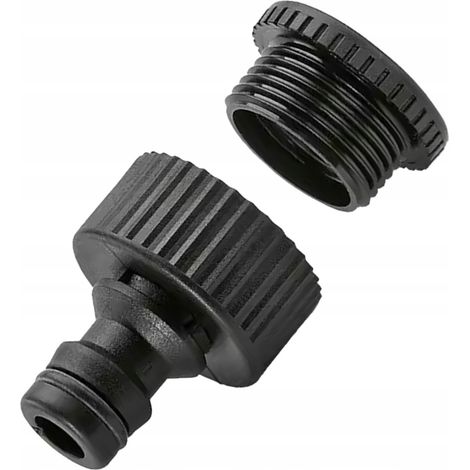 Adattatore Rubinetto di Ricambio compatibile con Kärcher 2.645-006.0 – Filettatura Esterna 1/2" e 3/4"  Materiale Resistente  Uso Giardino e Idropulitrici