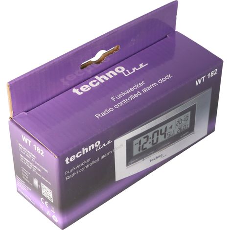 Technoline WT 182 Funkuhr mit Innentemperaturanzeige (1/3)