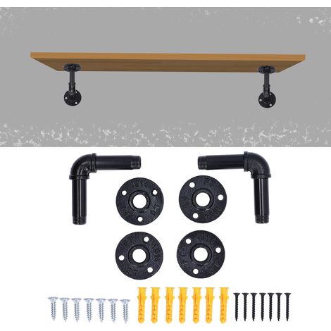 Verkauft im 2er-Set, schwarze Retro-Trennwandhalterung mit den Maßen 158cm. (1/5)