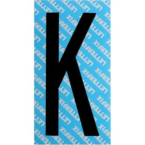 Letra adhesiva negra Serie T80 K Letterfix