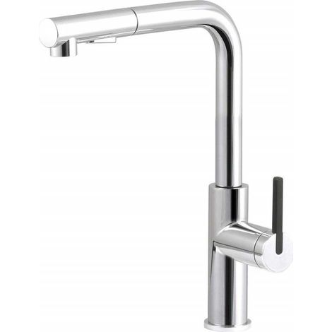 Deante rubinetto da cucina cromato 650 mm a collo di cigno