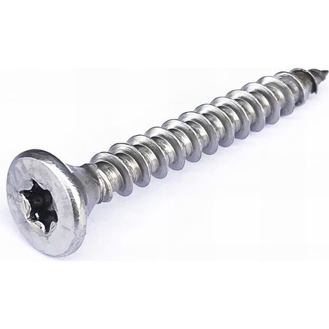 Vis à bois Inox A2 - D. 5 x 70 mm Torx 25 - Tête fraisée - 100 pcs