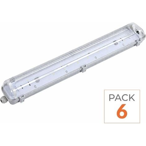 Kit de Réglette LED IP65 + 2 Tube Néon LED 150cm T8 22W (Pack de
