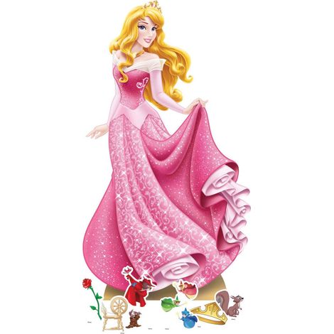 Pack décoration figurine en carton Disney Princesse Aurore Hauteur 134CM