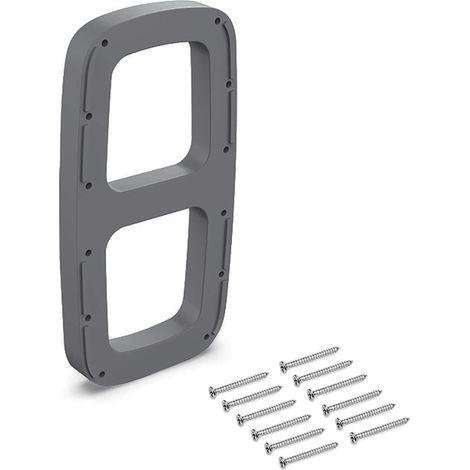 Suppléments latéraux pour Montage de penderie Rabattable, Accessoire latéral, Plastique Couleur Titane, 2 Un (1/5)