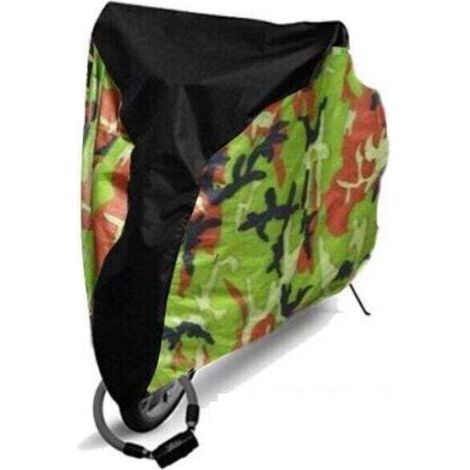 Bâche pour voiture,Housse de vélo Nouveau vélo Pluie poussière Couverture imperméable Protection de vélo extérieur pour vélo vélo Utilitaire vélo extérieur UV Protector，Camouflage (1/3)