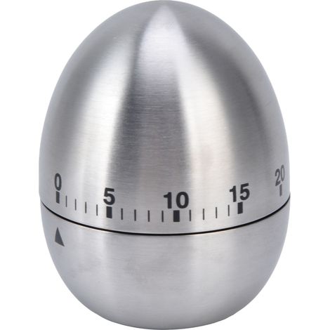 Eierförmiger Küchentimer, transparentes Skalendesign, manueller mechanischer 60-Minuten-Timer zum Backen und Kochen (1/5)