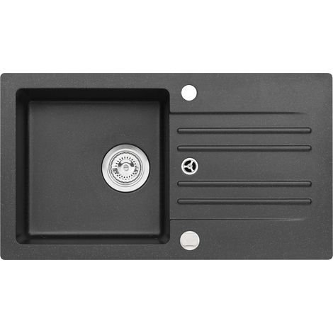 Alveus Cortina - Lavello in granito 75x42 cm, carbon 1133441