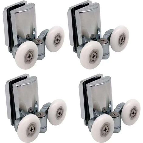 Set mit 4 23-mm-Duschtürrollen für Schiebetüren (1/5)