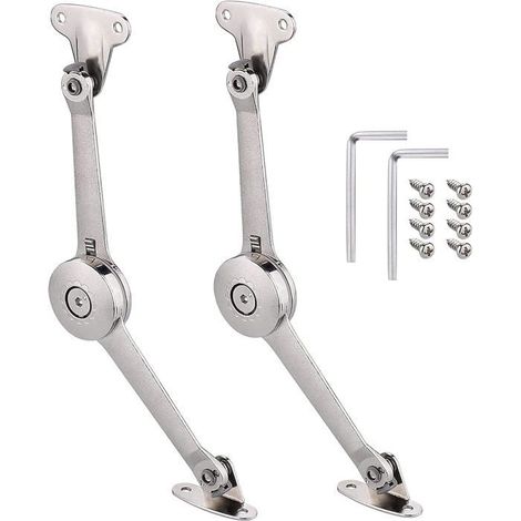 Charnière de support de levage pour porte de meuble, quincaillerie robuste standard, adaptée aux portes de meubles relevables et abaissables. (1/5)