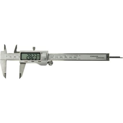 Pied à coulisse numérique 150 mm – Résolution 0,01 mm – Acier inoxydable – Grand écran LCD pour lecture facile (1/5)