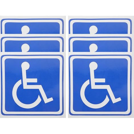 Parking Sign 6 Adhesive Sheets 14x13cm Durable Stickers for