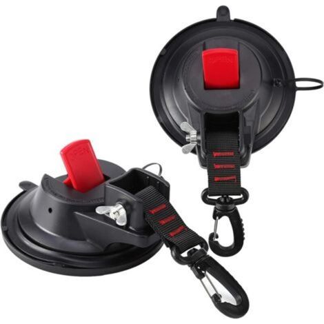 Ventouse D'ancrage - 25 Kg Charge Max - Pour Auvent Latéral Voiture Bateau Camping - Surface Lisse Verre Métal Carrelage - Lot De 2