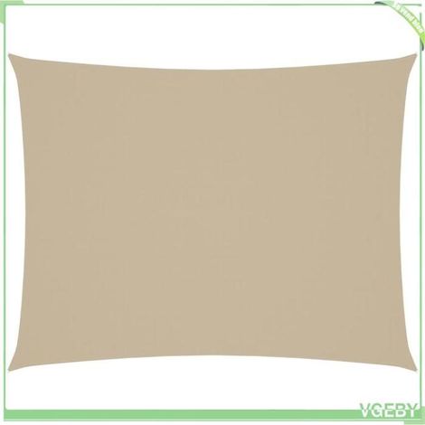 Voile de parasol - FAFEICY - 135156 - Rectangulaire 3 x 4,5 m - Tissu Oxford PU - Protection anti-UV (1/5)