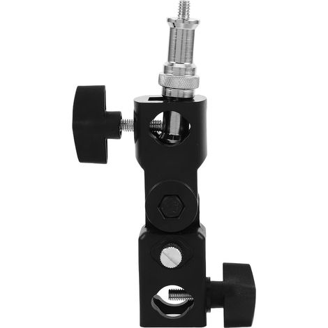 Adaptateur pour Parapluie Support de Flash Compact en Abs et Métal, Design Portable pour Éclairage Photo en Studio et Voyages (1/4)