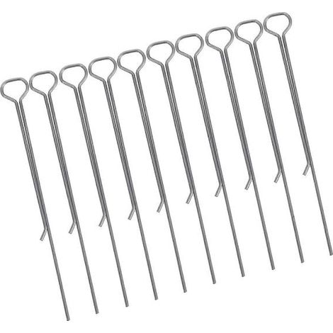 MLINS Lot de 10 supports de mèches en acier inoxydable pour la fabrication de bougies chauffe-plat : outils de bricolage pour fixer et centrer les mèches. (1/5)