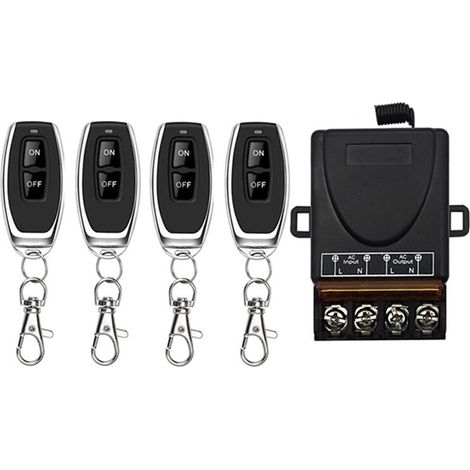 Interruttore/Relè di controllo remoto wireless AC 220V 30A 1CH 433MHz Ricevitore RF + Trasmettitore On/Off A