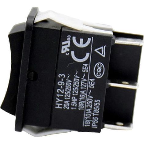 Interrupteur à bascule, HY12-9-3, 6 broches, interrupteur à bascule électrique industriel 125 V/250 V, bouton-poussoir (1/5)