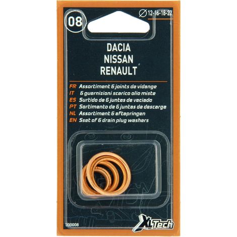 XLTECH 6 Joints compatible avec Renault. Dacia