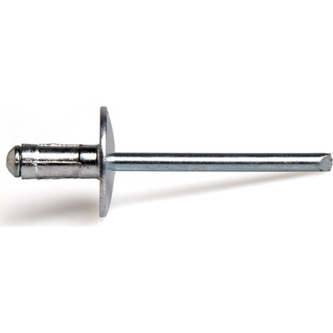 Rivet GOMULTI tête extra large aluminium - acier 4,8x17mm boite de 200 - DEGOMETAL - 140348171