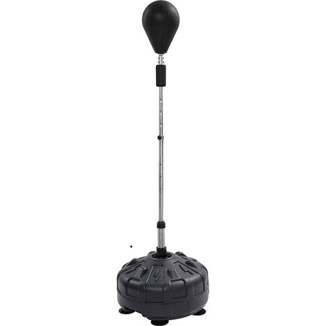Sac de frappe, hauteur réglable, base stable, noir (1/2)