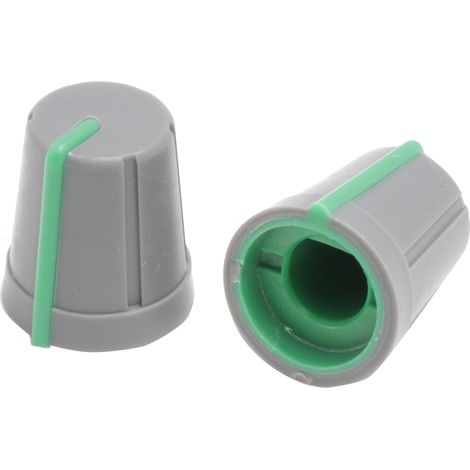 Bouton de potentiomètre RS PRO, Axe de 6.4mm, Diamètre de 13mm, Enfichable