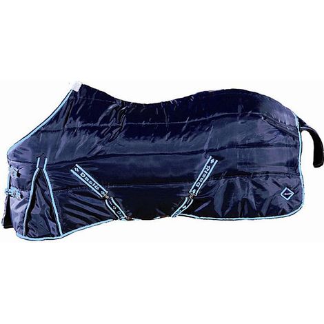 Coperta da box per pony imbottita 250g e tessuto esterno 420 denari: 110 cm, Blu (09) (1/2)