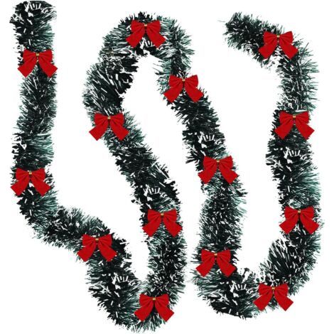 PA Stück Weihnachts-Lametta-Girlande, künstliche Weihnachtsgirlande, Weihnachten, metallisch, gedrehte Hängegirlande, Kaminkranz, Dekoration für Treppengeländer, Innen- und Außendekoration (1/4)