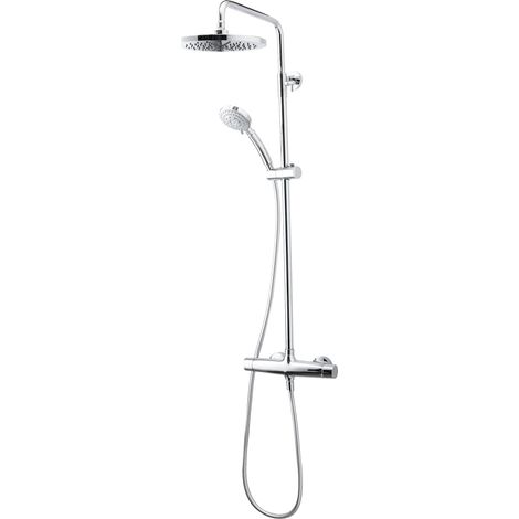 PRESTO 49650301 LIVRA Columna Ducha Mezcladora Rociador 250 mm y Flexo PVC - ref: 49650301