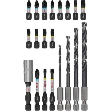 Bosch PRO  Impact Schrauberbits  y Metallbohrer  Mixed Set  20-tlg.  - 2608521U84 (1/3)