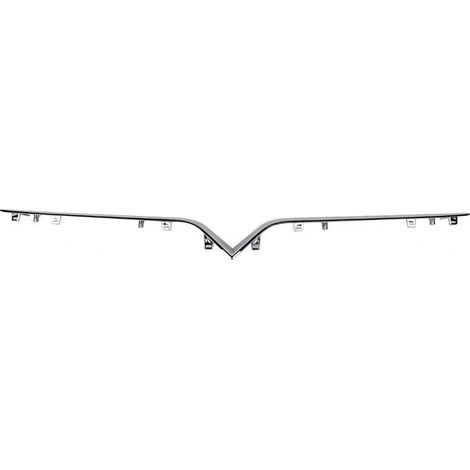 1047022 is suitable for Tesla car parts, Model X front upper grille trim strip, electroplated grille strip. (1/5)