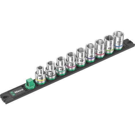 Wera C 4 Zyklop Kit di chiavi a bussola imperiale (pollici) 1/2 9 parti 05005460001 (1/5)