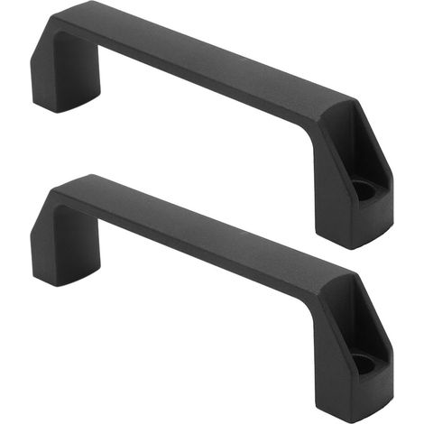 Kit de 2 poignées de porte en nylon avec entraxe de 180 mm pour armoire (1/5)