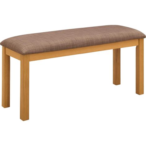 Dining Bench 95 x 32 x 45 cm Solid Oak Wood Grey vidaXL (1/5)