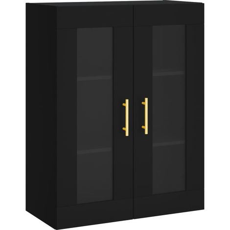 Maison Exclusive - Armario de pared negro 69,5x34x90 cm (1/5)