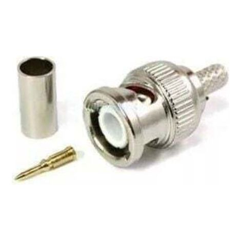 30pcs BNC Male Crimp Connector for CCTV System BNC Female Coupler RG59