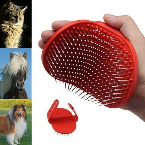 Entwirrungsbürste für Tiere wie Hunde oder Katzen mit langem oder wolligem Fell. Ideal für Schweif und Mähne von Pferden. (1/3)