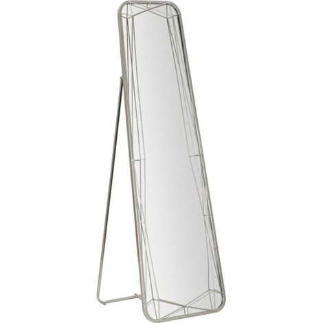 Specchio da parete in metallo grigio, 46x2-54x153 cm – Silver (1/5)