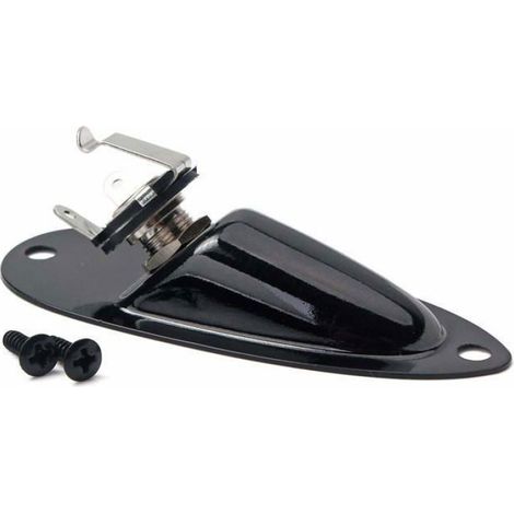 Prise Jack - Entrée Sortie Guitare - Compatible Fender Strat - Noir - 1 Pièce (1/5)