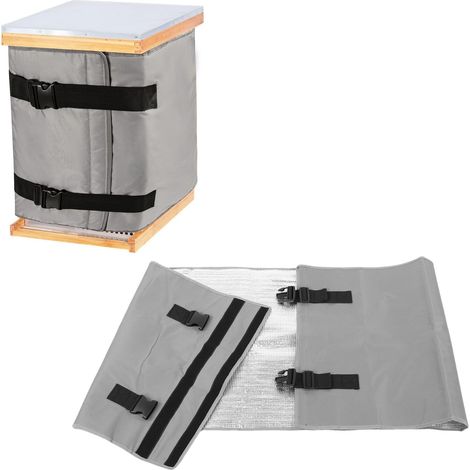 Housse de protection hivernale pour ruche (195 x 58 cm), housse isolante en nid d'abeille, protection contre le froid, imperméable, en tissu Oxford 600D, compatible avec les ruches à 10 et 8 cadres. (1/5)