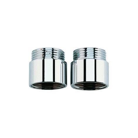 GROHE Verlängerung 07130 20 mm DN20 für Wandbatterien 1/2\" 2 Stück chrom, 0713000M (1/4)