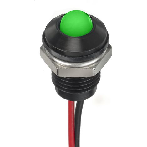 Voyant LED lumineux Vert RS PRO, dia. 8mm, 1.8 3.3V c.c., IP67 ( Prix pour 1 )